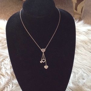 Heart Necklace w/multiple Hearts - SS .925